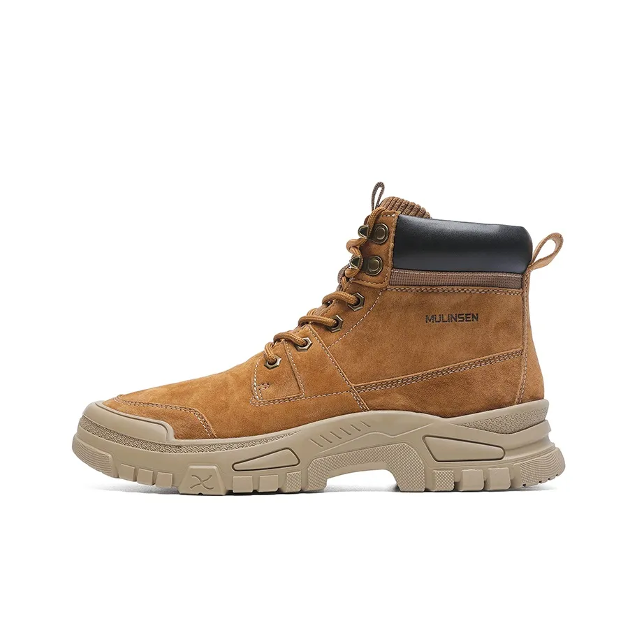 Mulinsen Колено Высокий Мартин Ботинок 3 см Унисекс Армейский Зеленый