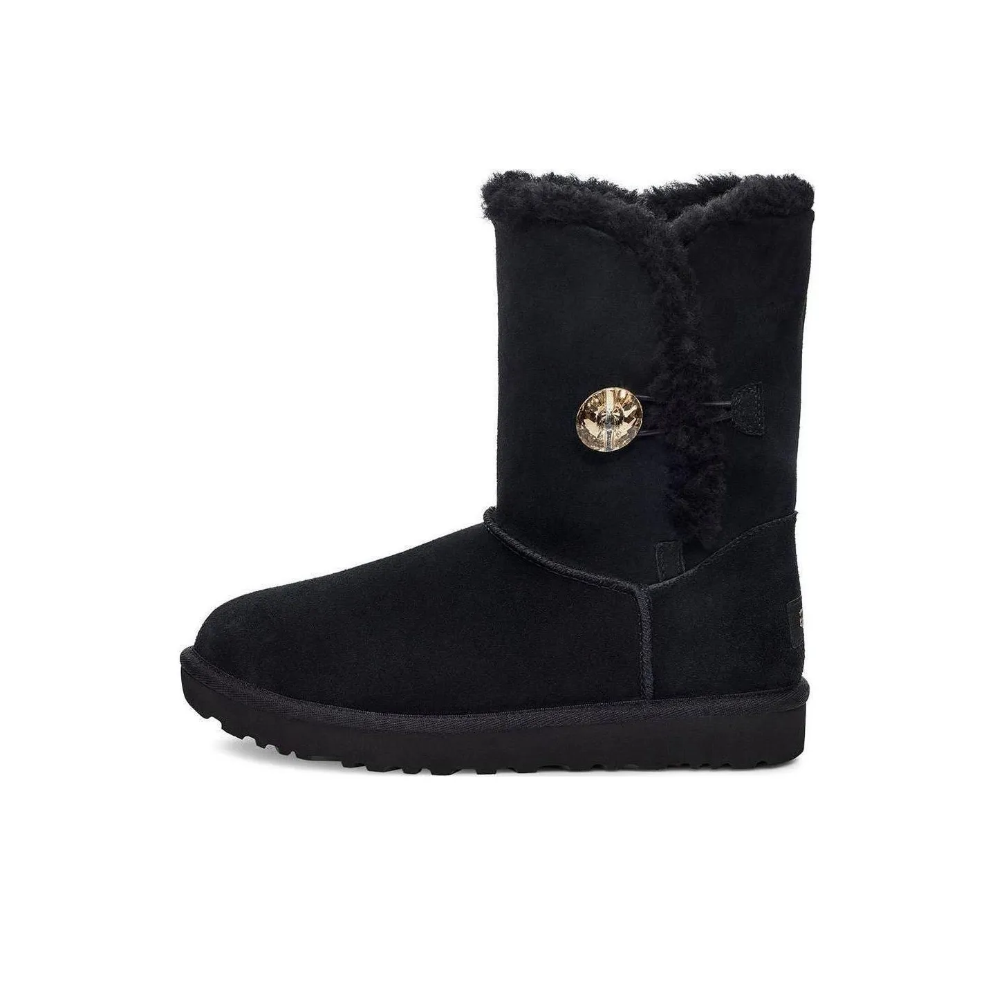 UGG Bailey Button Gold Bling Boot 'Black' Women's