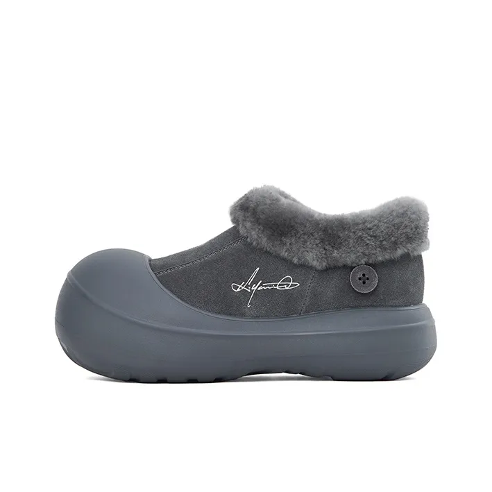 KILLWINNER Warm And Wear Resistant Ankle Length Snow Boots Women's Gray