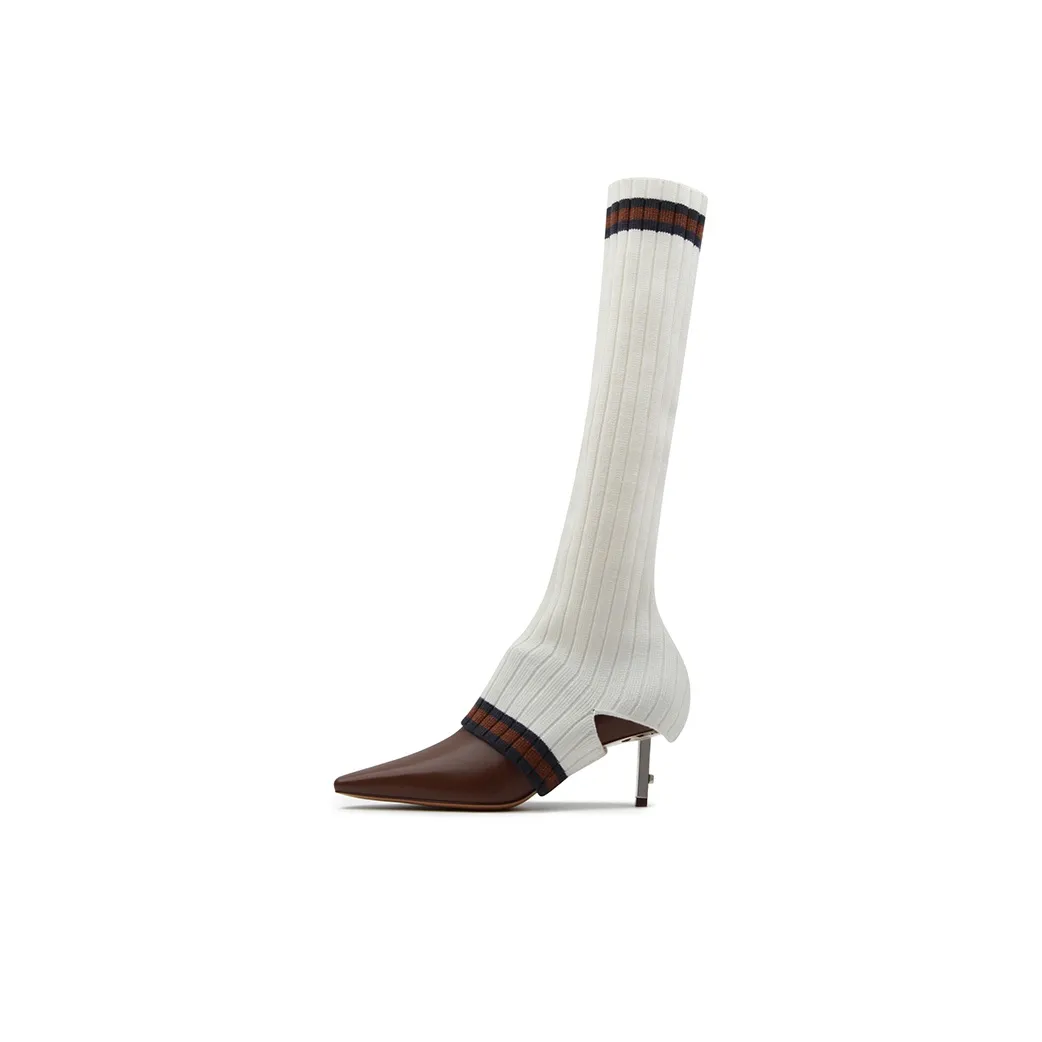 CALVINLUO Spring And Summer Collection Knee-high Boots 6cm Women's