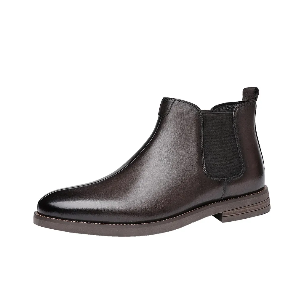 Auron Ankle Length Chelsea Boots Men's Brown