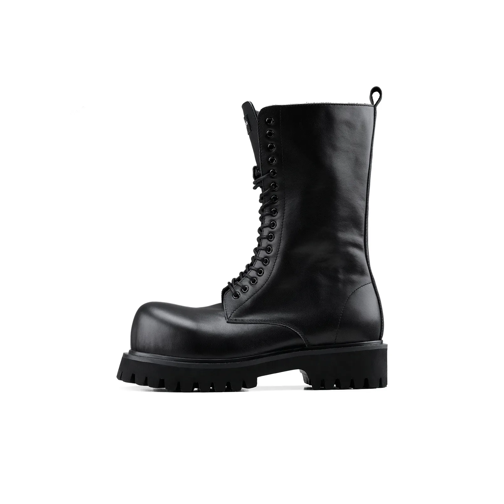 HANQIAORIJI Black Blood Series Knee high Boots Unisex Black
