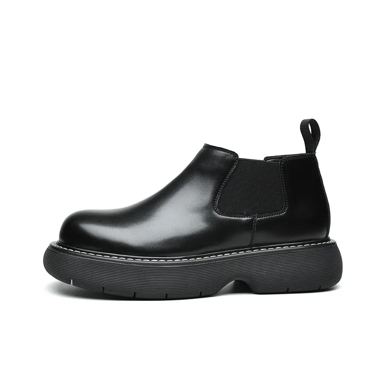 Dounkol Get Cool Short Chelsea Boots 5cm Unisex Black Warrior Black