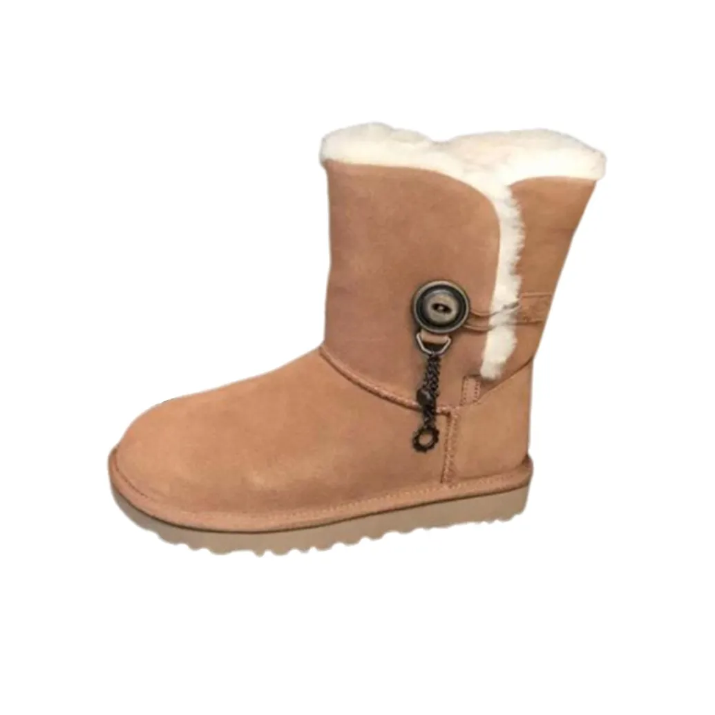 UGG Термостойкие Устойчивые к Износу Crew Сноубутсы Женские Коричневый
