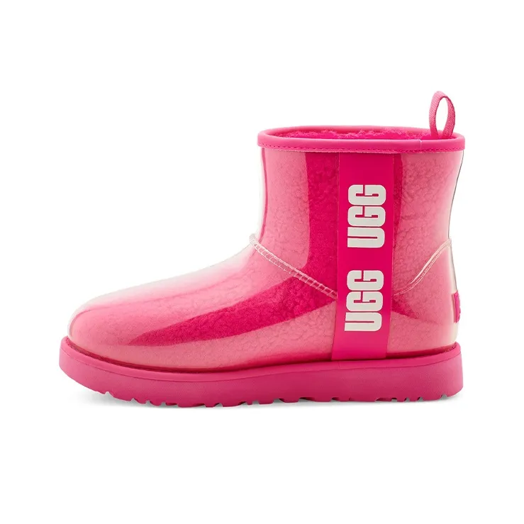 UGG CLASSIC CLEAR MINI Теплый противоскользящий короткий снегокат Женские Rock Rose