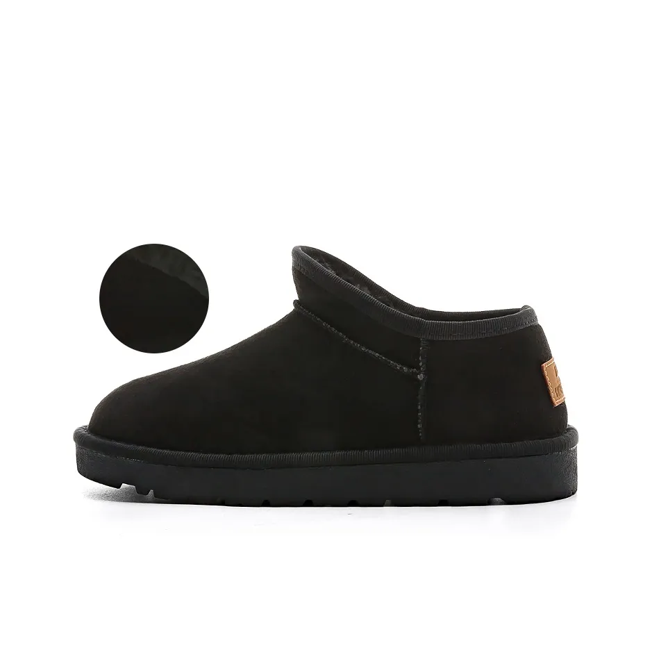 Warrior Термостойкий Аbrasion-Resistant Slip-Resistant Short Snow Boots Women's Black