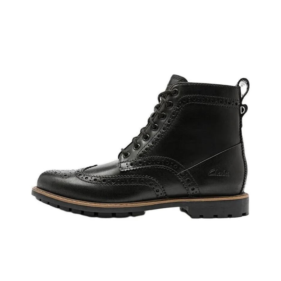 Clarks Short Martin Boot Мужской Черный