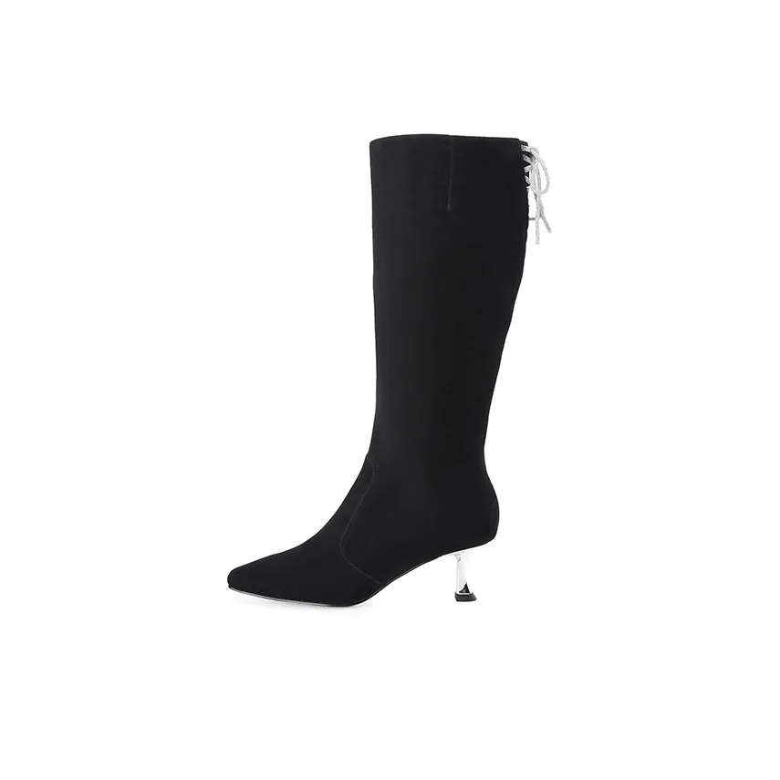 D Fuse SCANDINAVIA Высокие сапоги на каблуке 5-8 см Женские Черные