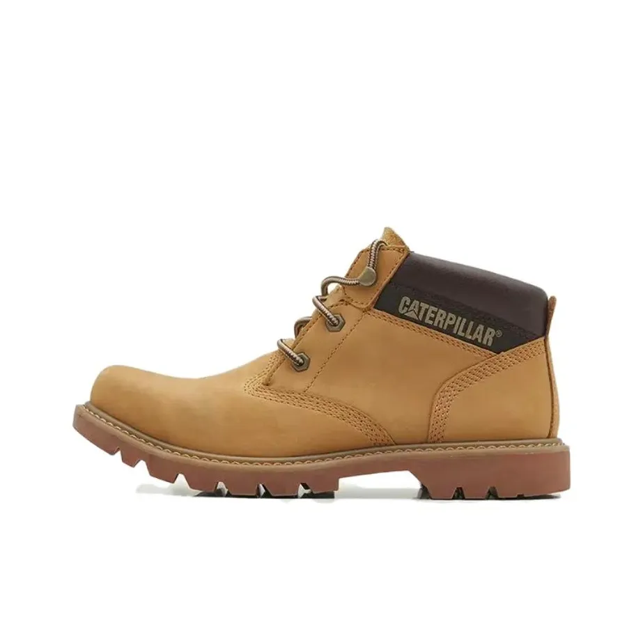 CAT противоскользящие ботинки Ankle длина для использования на открытом воздухе мужской желтый