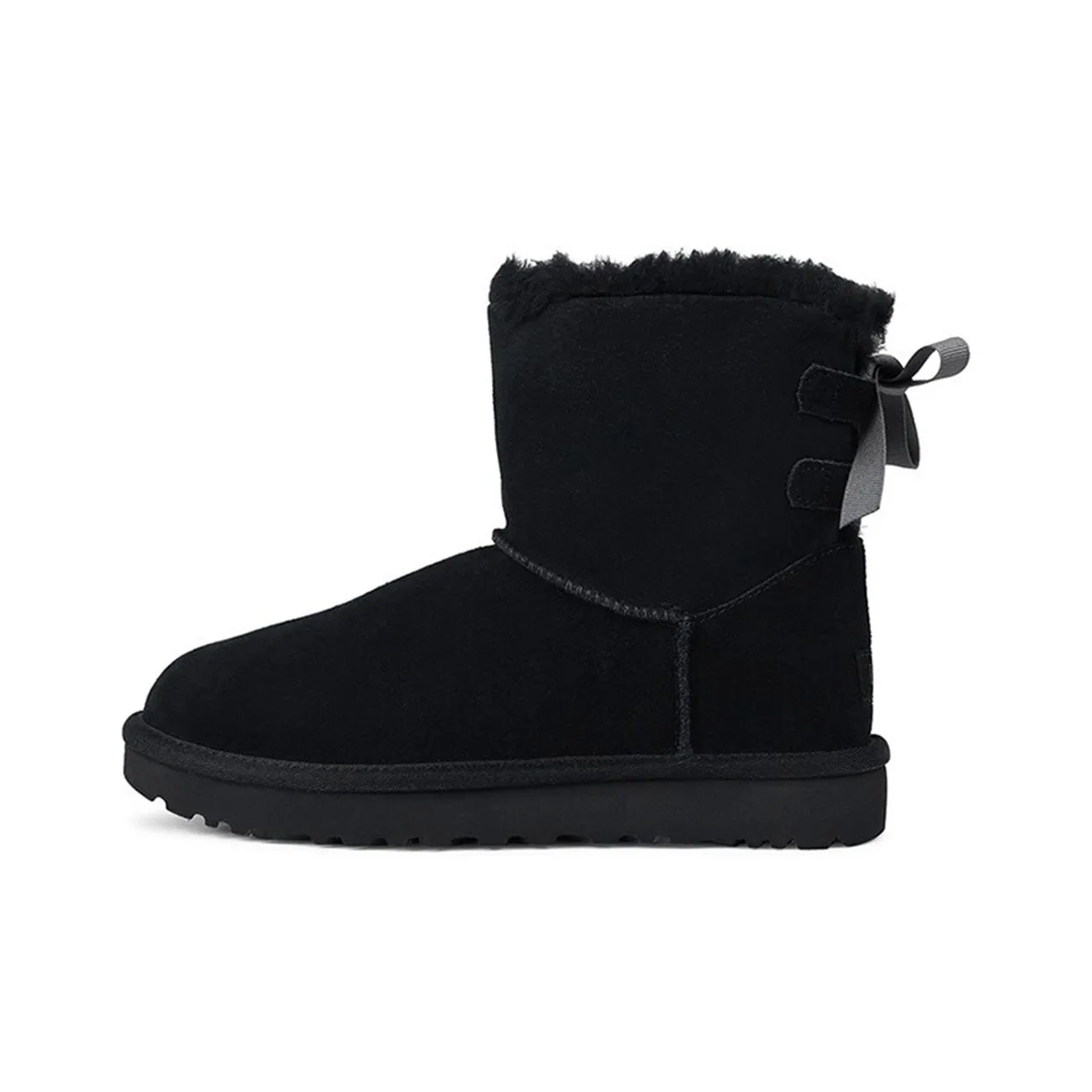 UGG Mini Continuity Bow Fleece Lined Black Women's