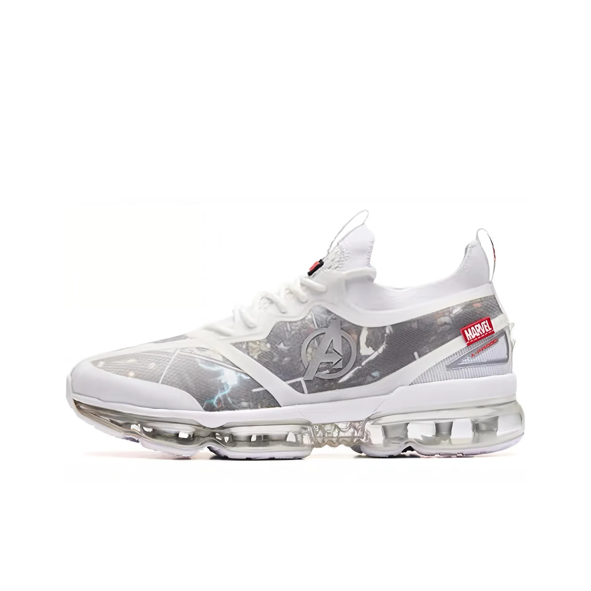 MARVEL x Anta SEEED Амортизаторы Устойчивые к истиранию Низкий Топ Беговые кроссовки Мужские Белые