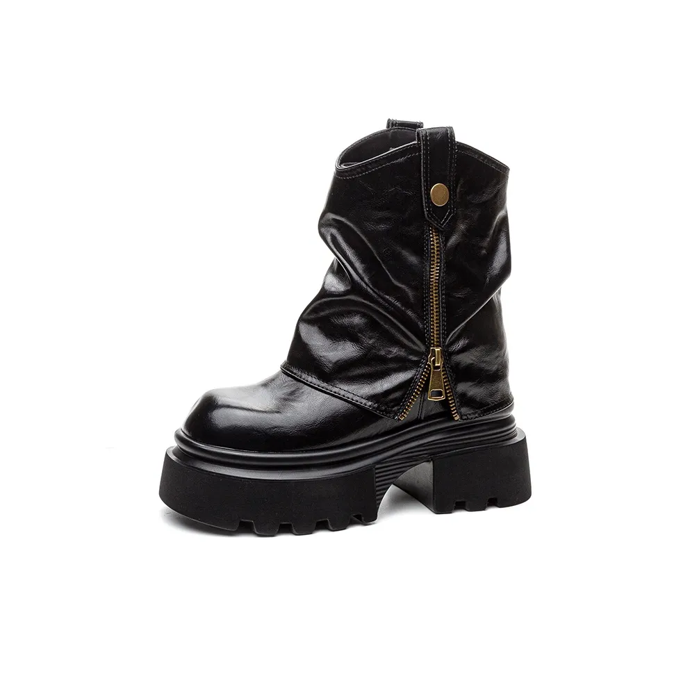 Shoe Cabinet Floral Language Ankle Boots 9cm Women's