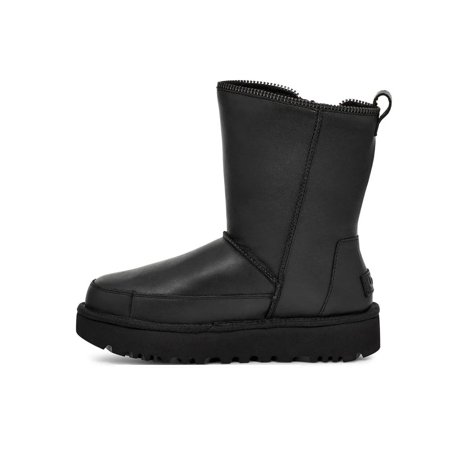 UGG Classic Short Moto Boot Black Women's