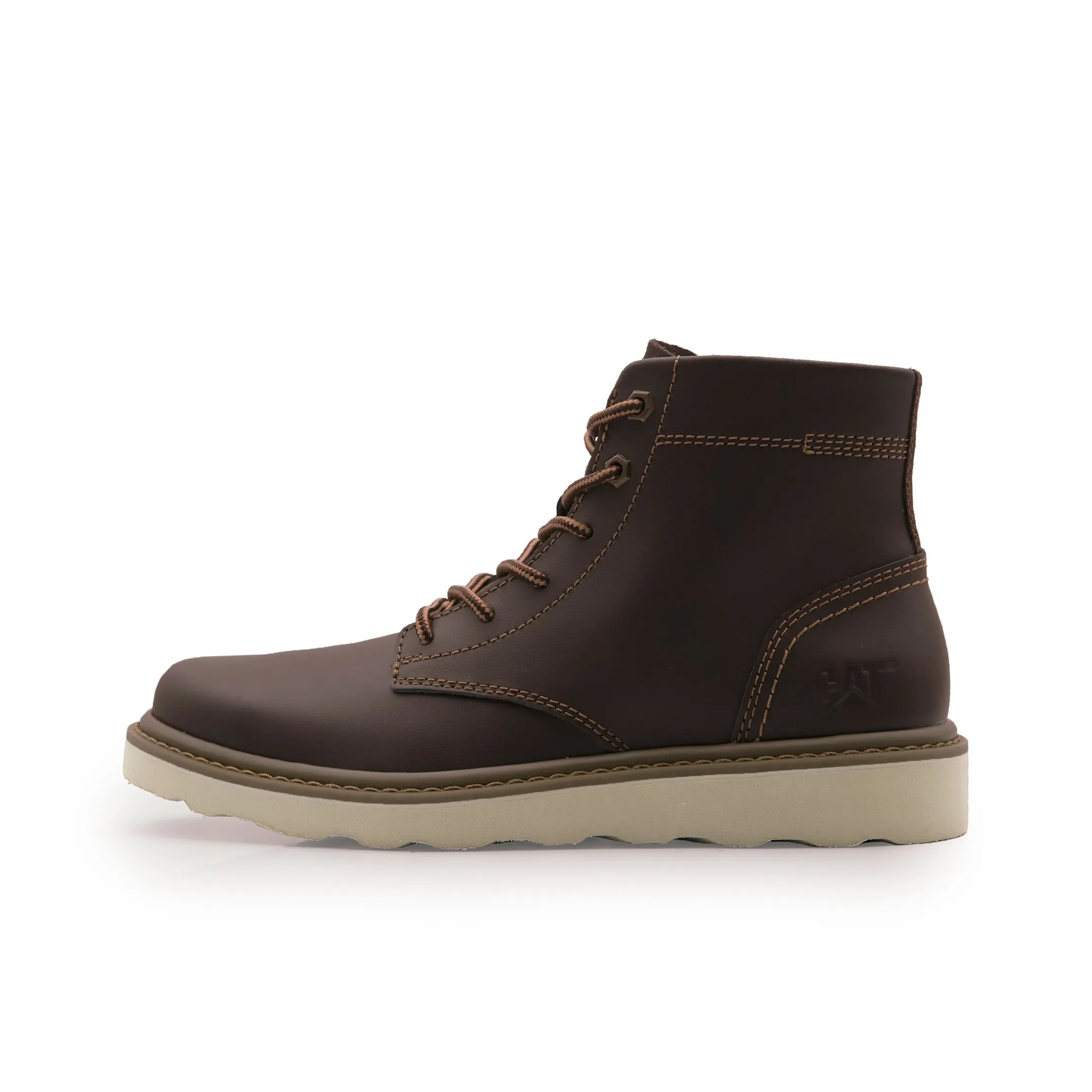 CAT Wear Resistant Short Outdoor Boots Men's Dark Brown
