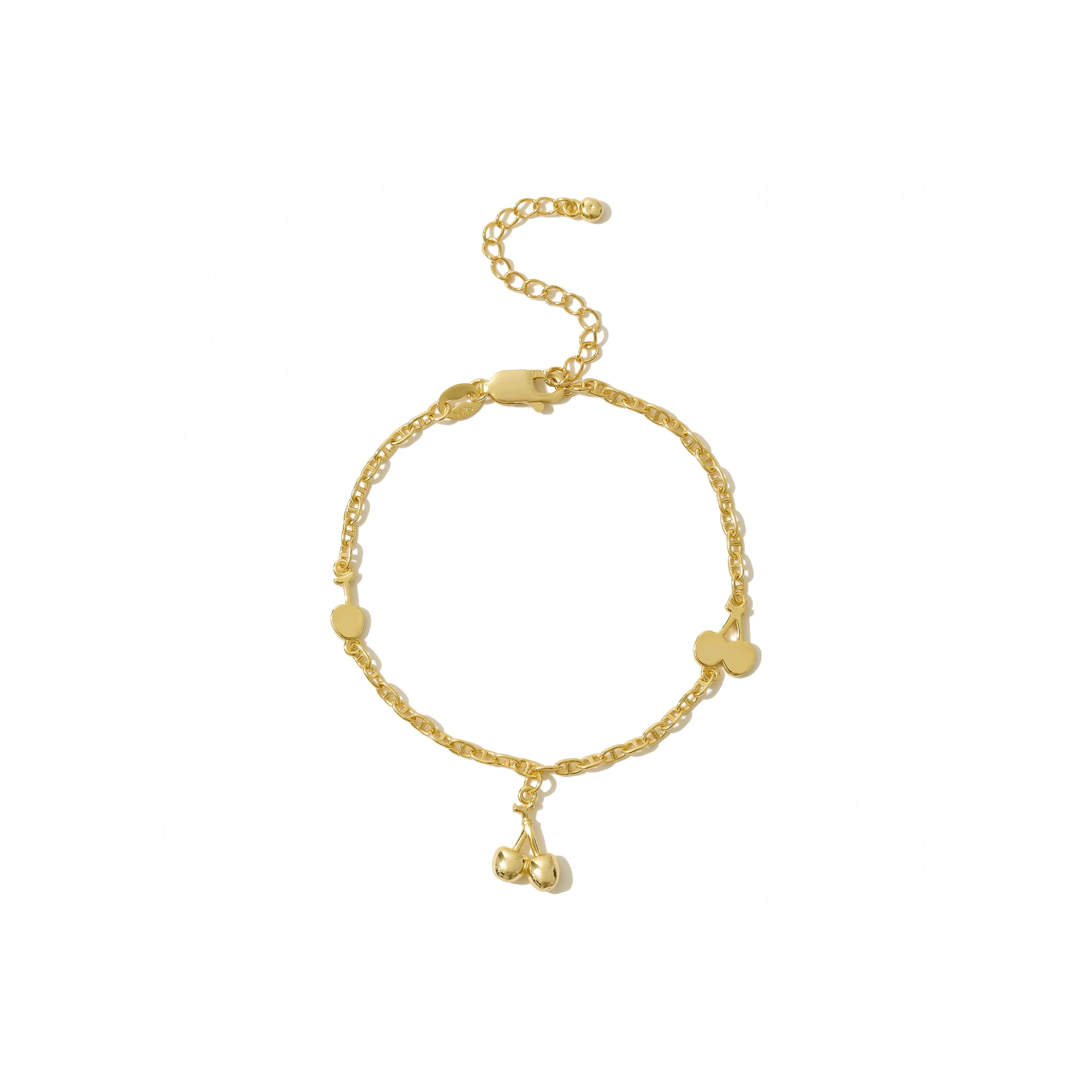 ALFIR Браслеты из стерлингового серебра 925 пробы с золотым покрытием унисекс