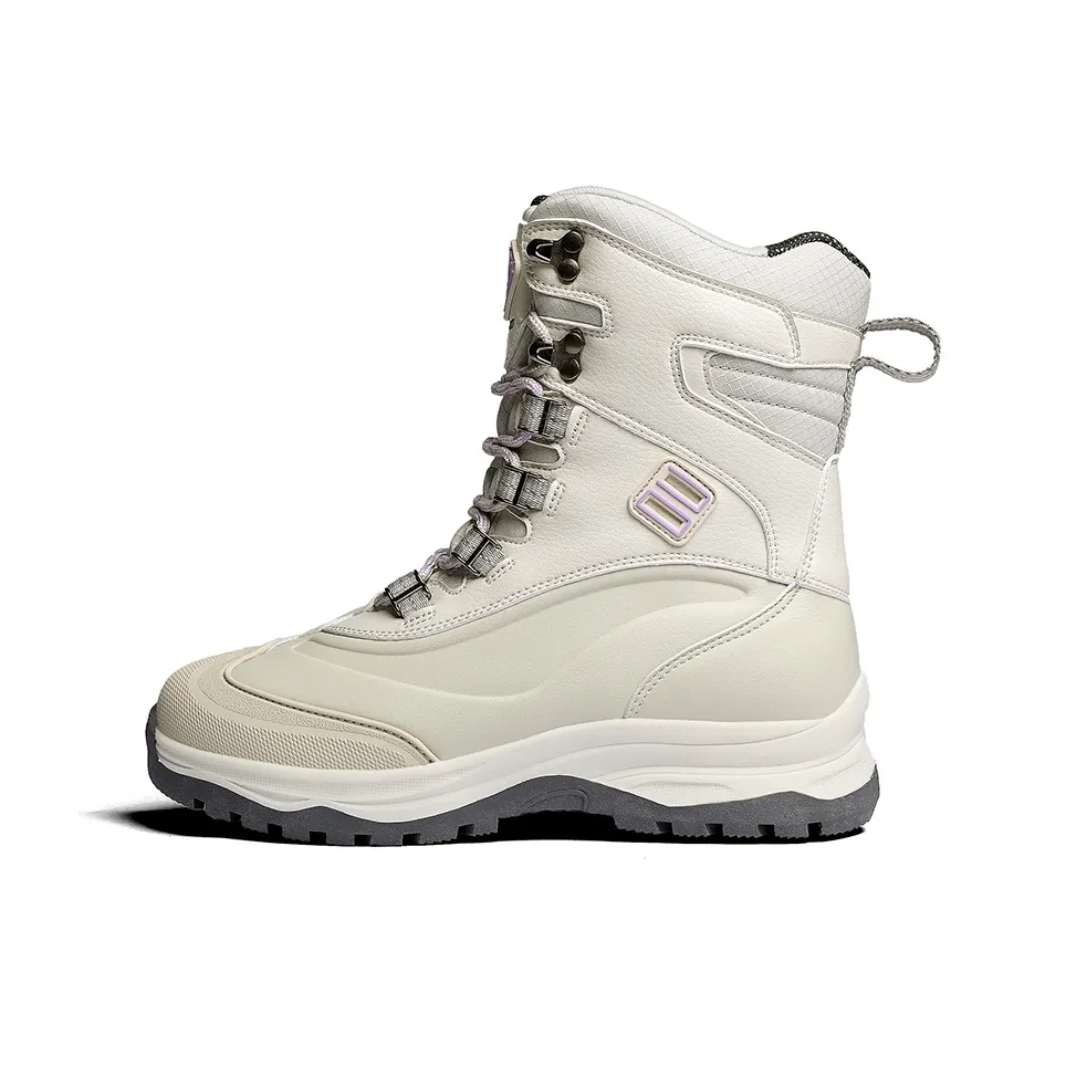 Yi Jiabao Термический Износостойкий Противоскользящий Короткий Снегоботинки Женские Экрю