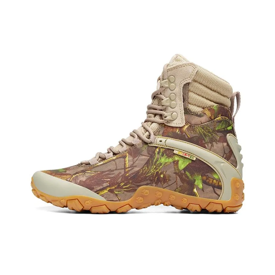 XIANGGUAN Crew Outdoor Strappy Boots Unisex Sand Camouflage