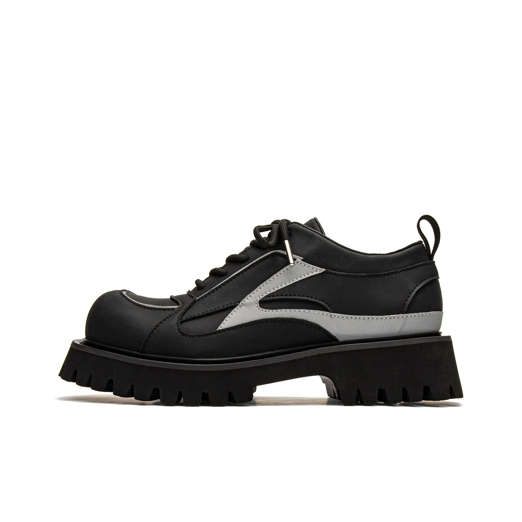 Youthloser Разобранный Пэчворк Дизайн Мартин Ботинок Унисекс Черный