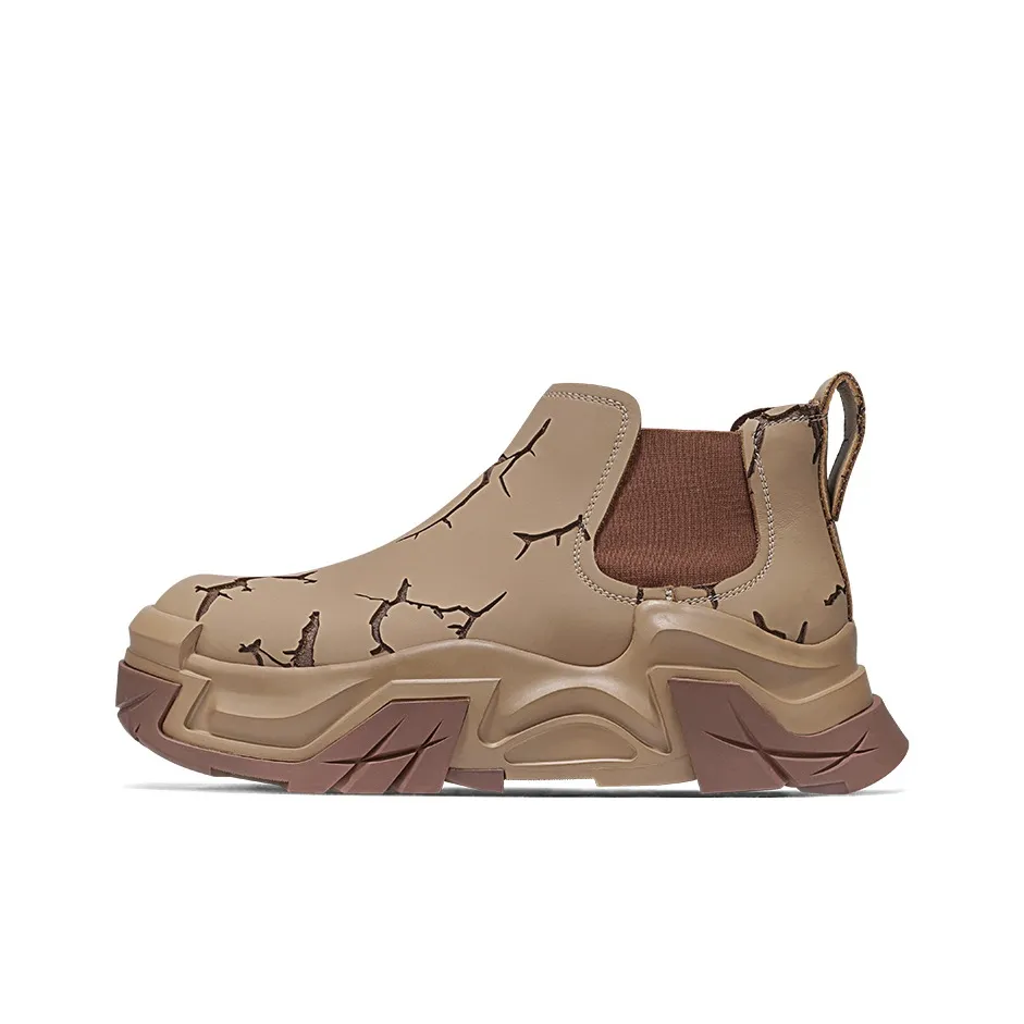 SALAXI Short Chelsea Boots 5cm Unisex Brown