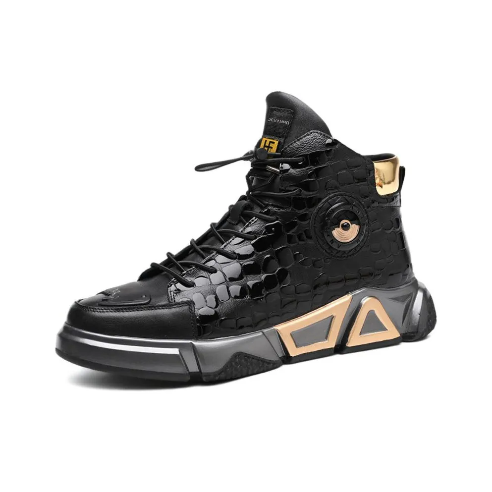 Devanro Натуральная кожа ботильоны короткий Мартин ботинок мужской черный