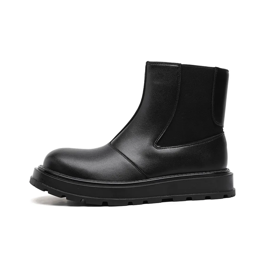 SHUPATE Short Chelsea Boots Men's Black