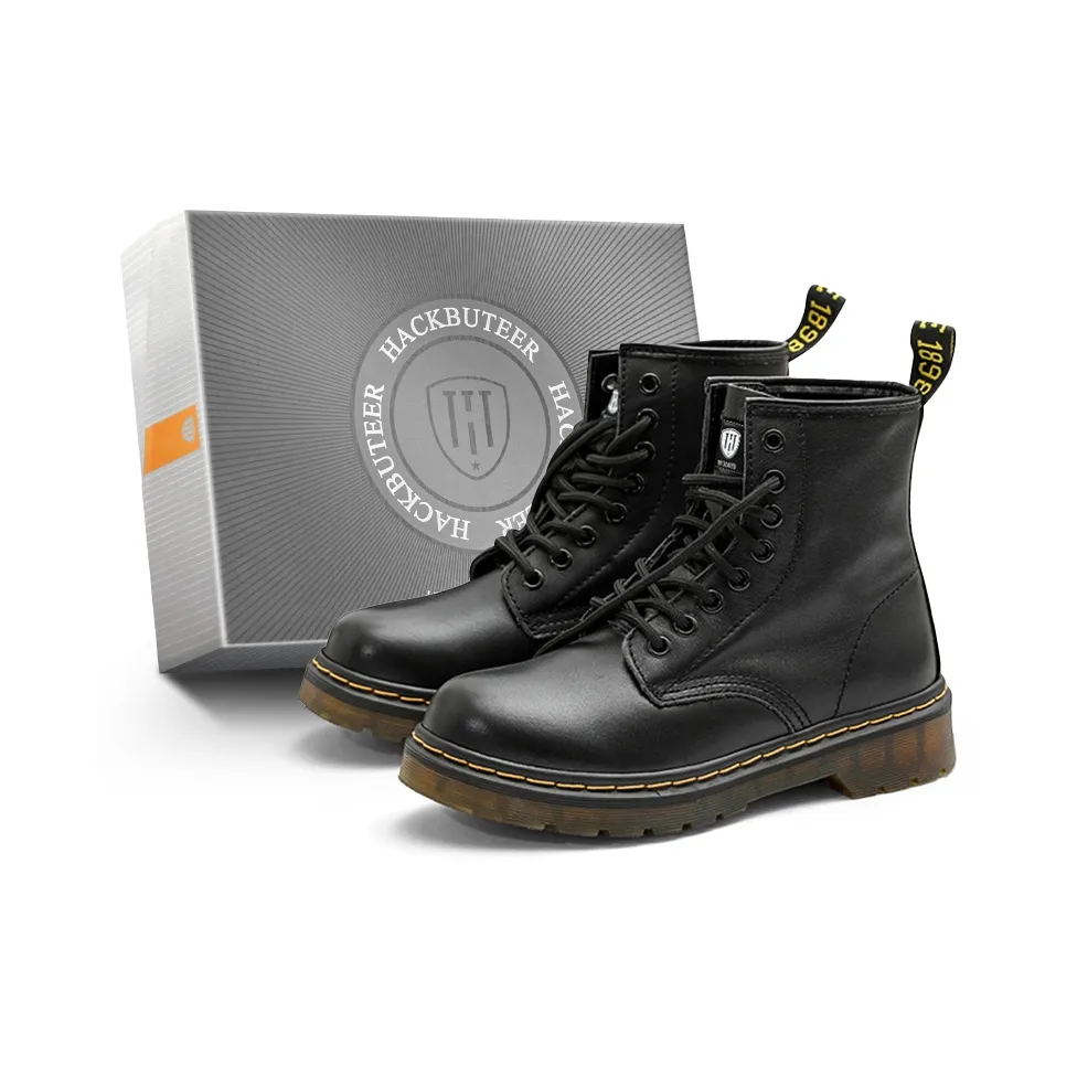 HACKBUTEER Короткий ботинок Martin унисекс черная коробка включено