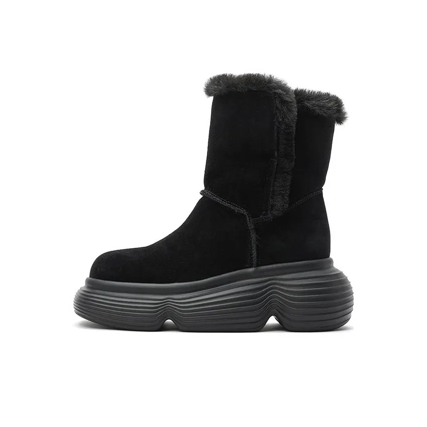 DAPHNE LAB Lollipop Series Short Snow Boots Women's