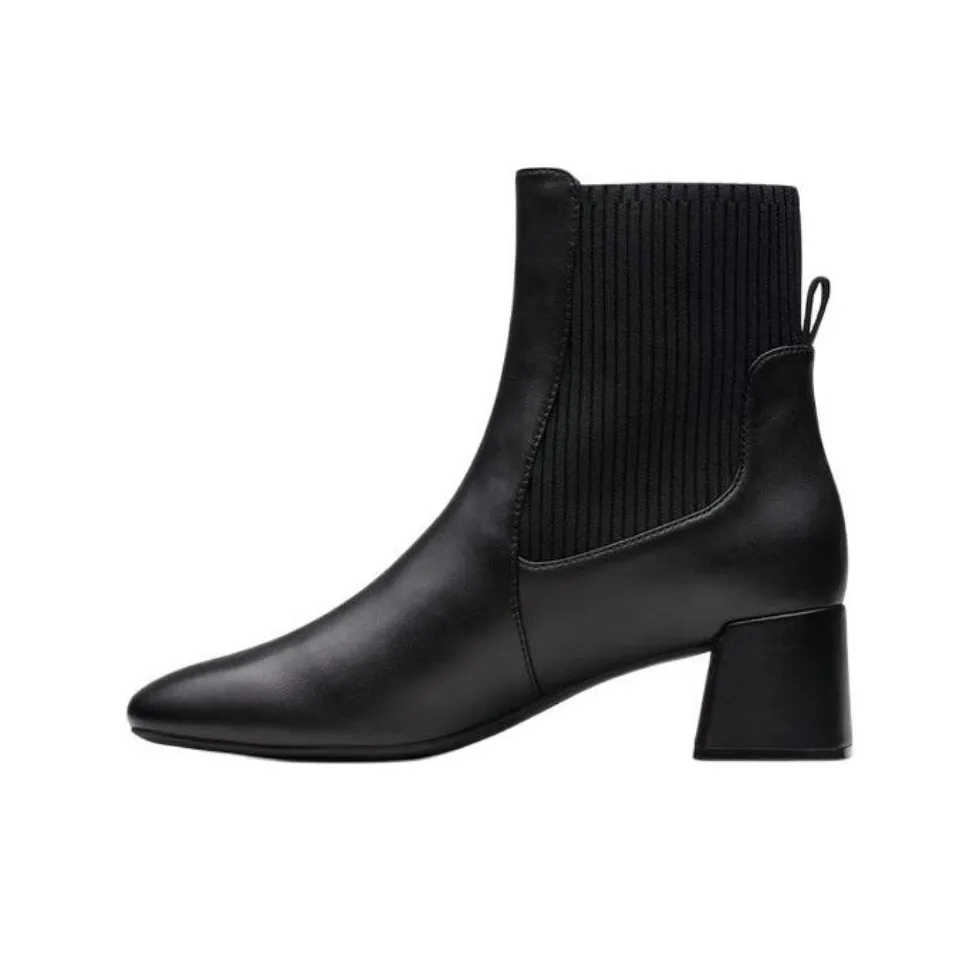 Clarks Короткий Челси Женские Черный