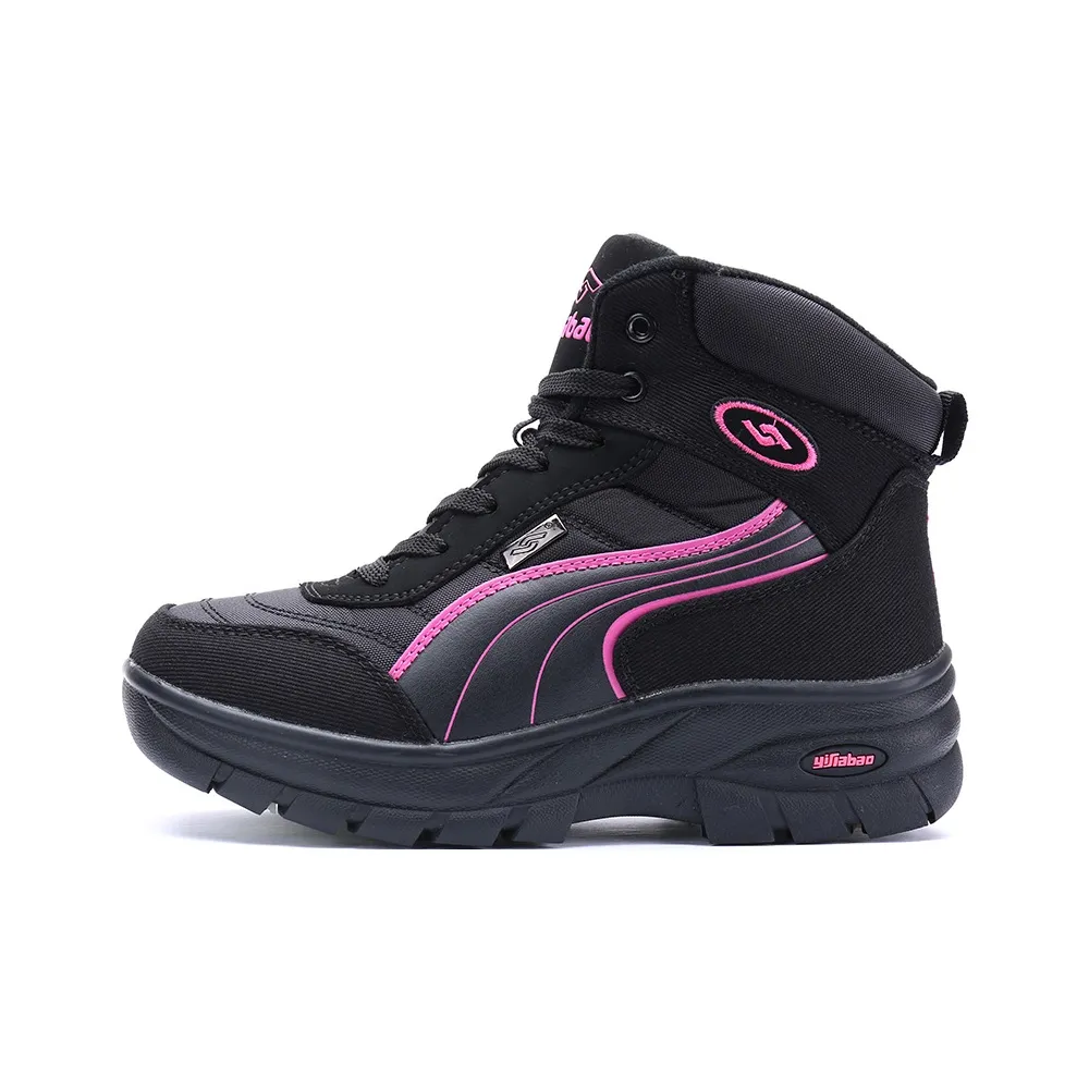 Yi Jiabao Термический Износостойкий 14 см Снежные ботинки Женские Черный Розовый Красный