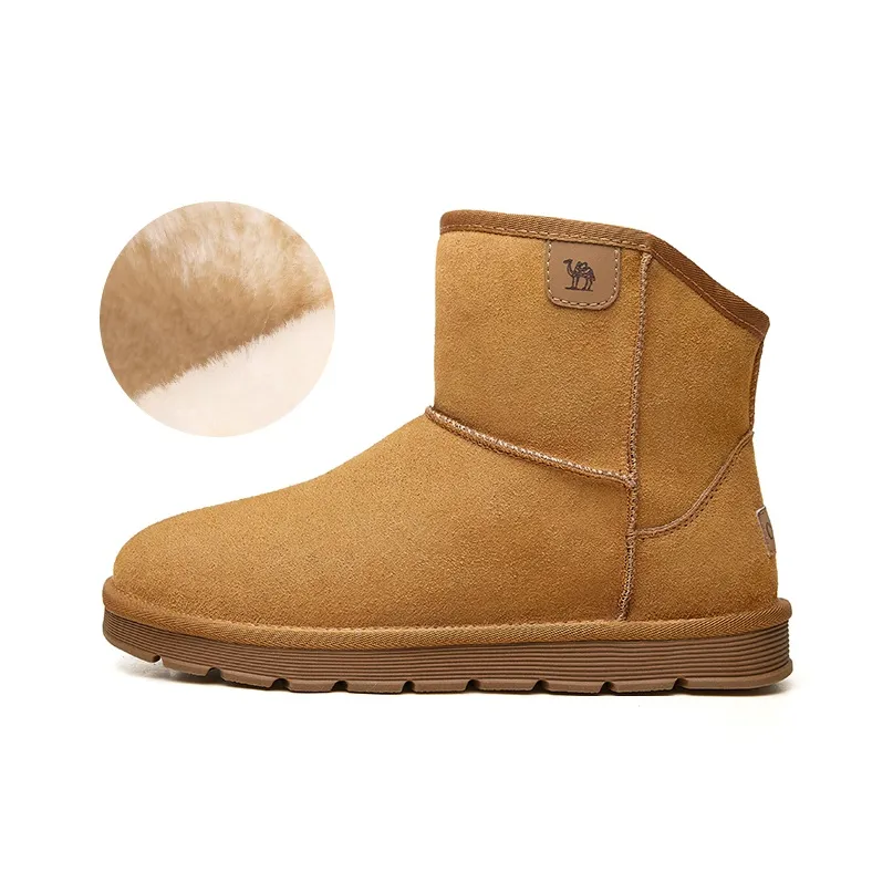 CAMEL Snow Boots Men's Black/Yellow/Khaki