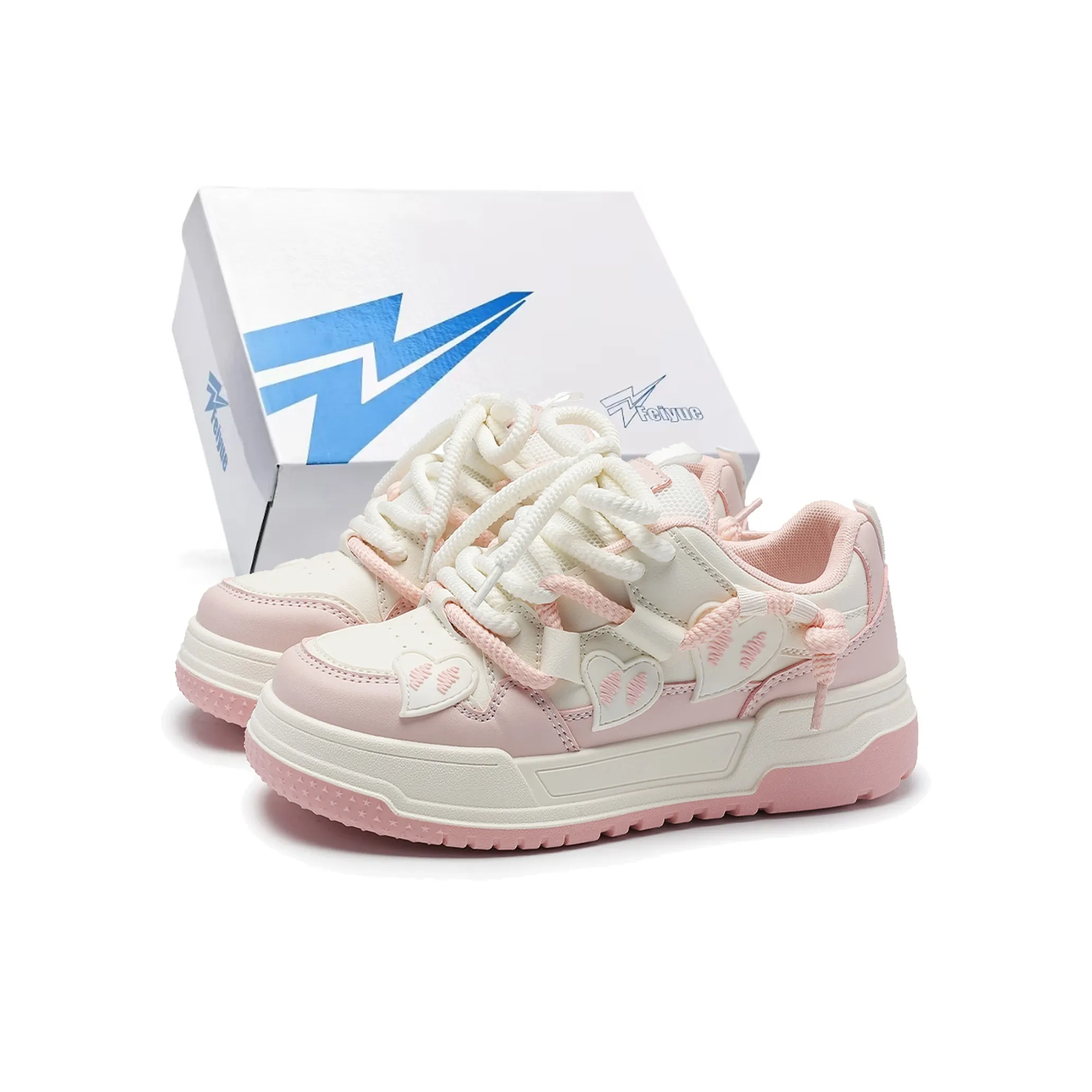 Dafu Leaps Forward Коробка Включено Пухлые Туфли Противоскользящие Устойчивые к Износу Низкий Топ Скейтборд Кроссовки Женские