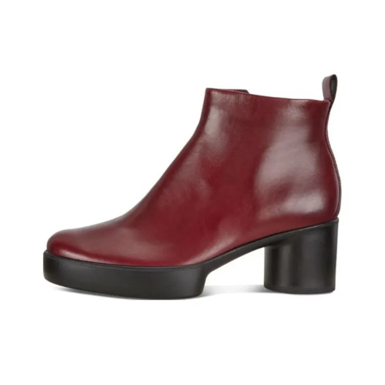 Ecco Ankle Boots Women's Burgundy
