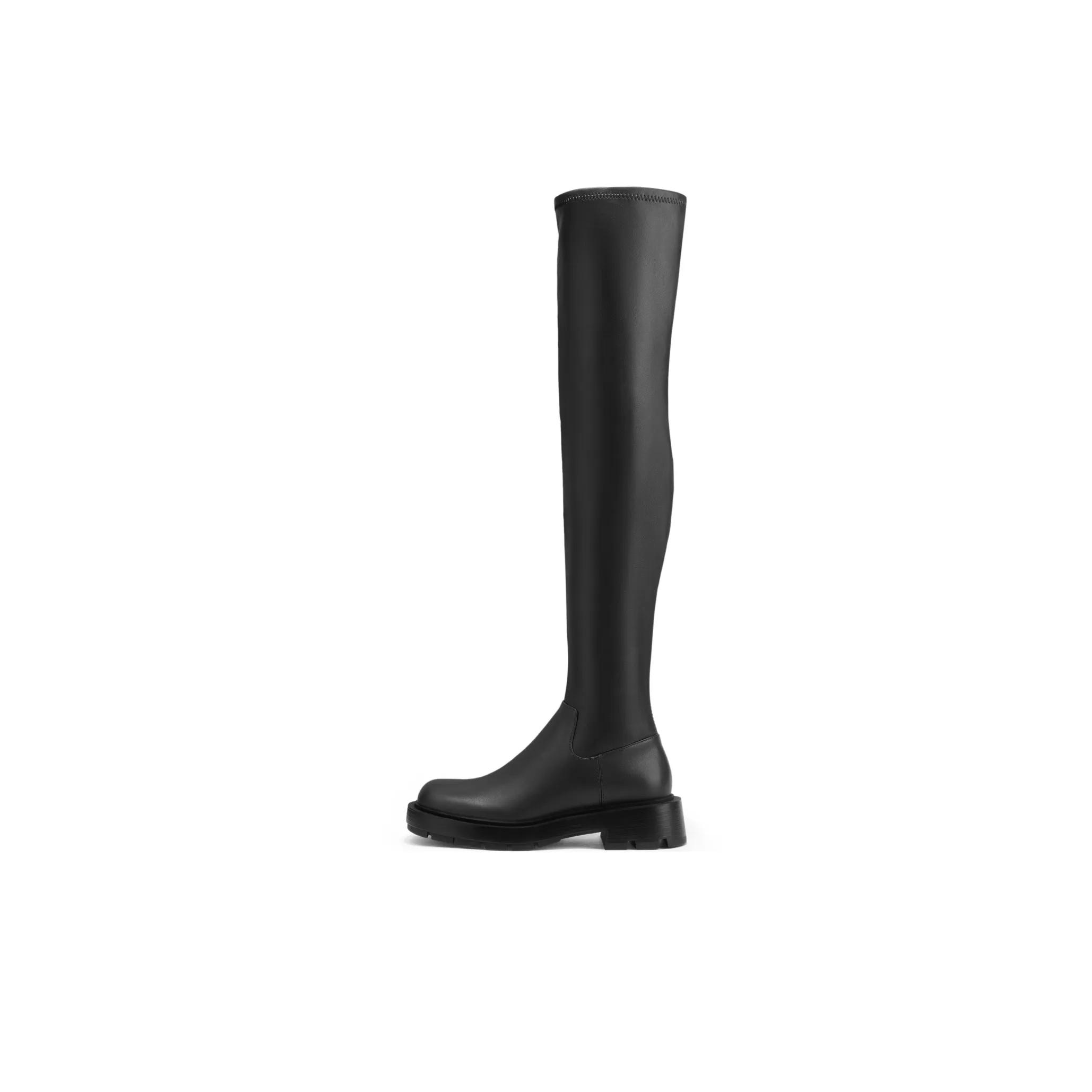 CHARLES&KEITH Over the knee Wave Boots Women's Black