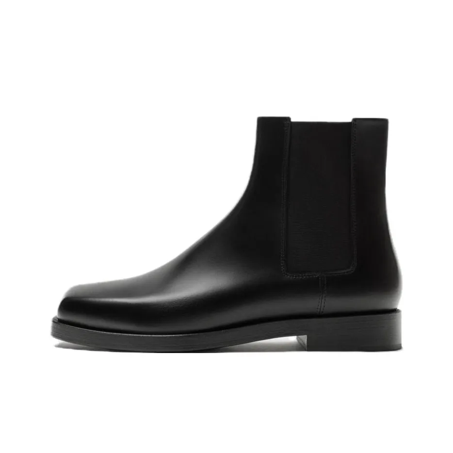 ZARA Short Chelsea Boots Men's Black