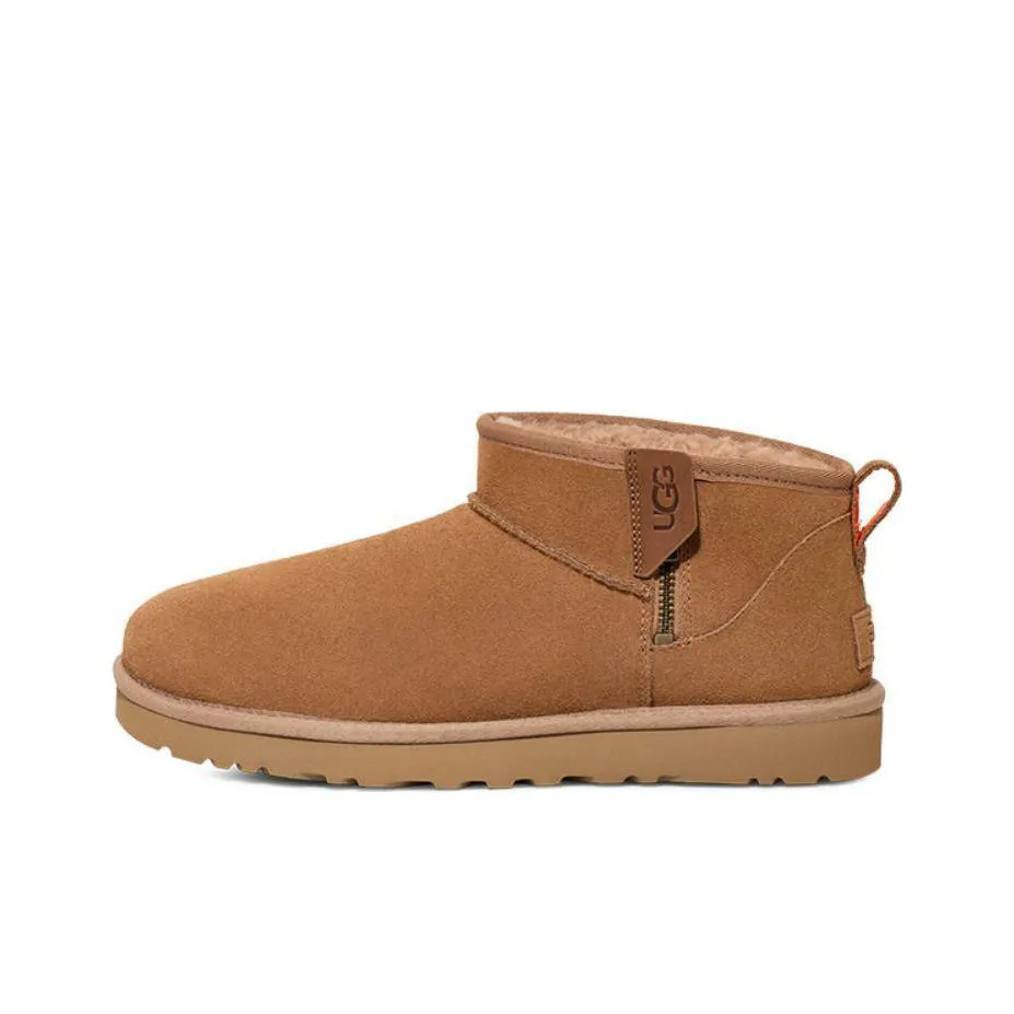 UGG Classic Ultra Mini Zip Boot 'Chestnut Orange Soda'