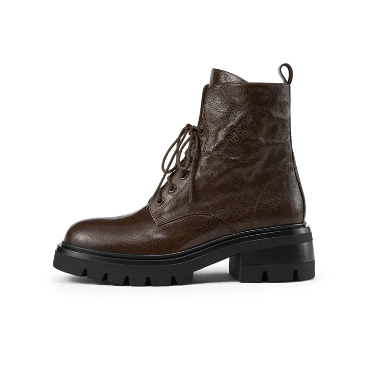 7or9 Черный Золотой Crisp Ореховый Crisp Мартин Ботинок 5 см Женская Платформа Увеличение Высоты