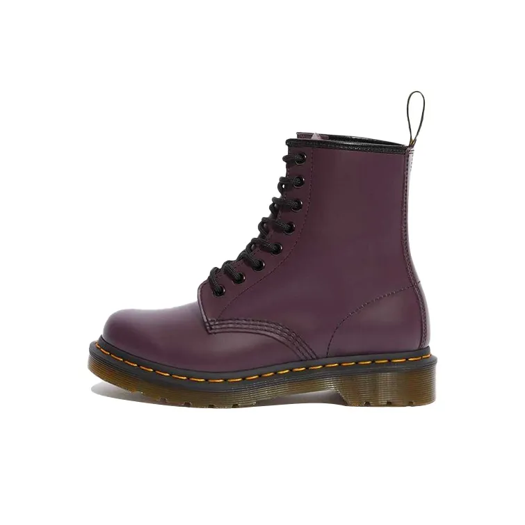 Dr. Martens 1460 Smooth Leather Lace Up Boots 'Purple' Women's
