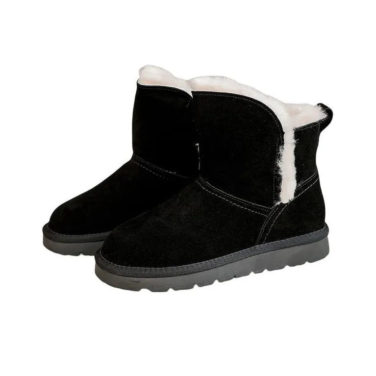 Daphne Crew Сноубутсы Женские Черный Коричневый