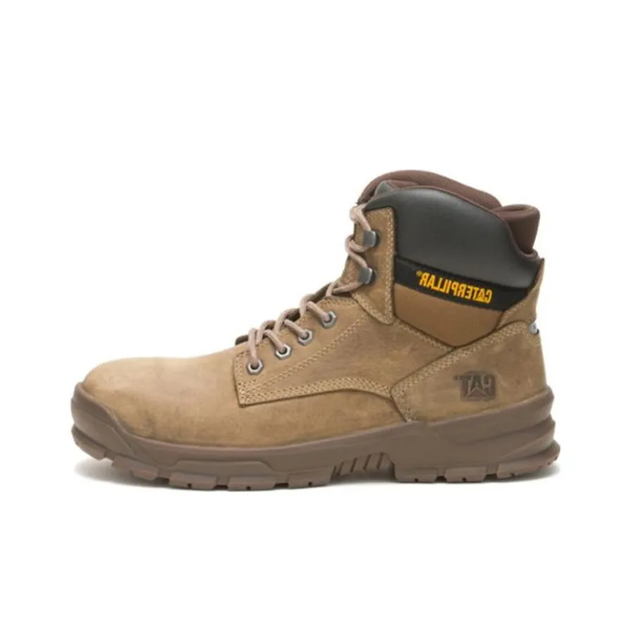 CAT Abrasion Resistant Cushioning Slip Resistant Crew longer Boots Men's Umber