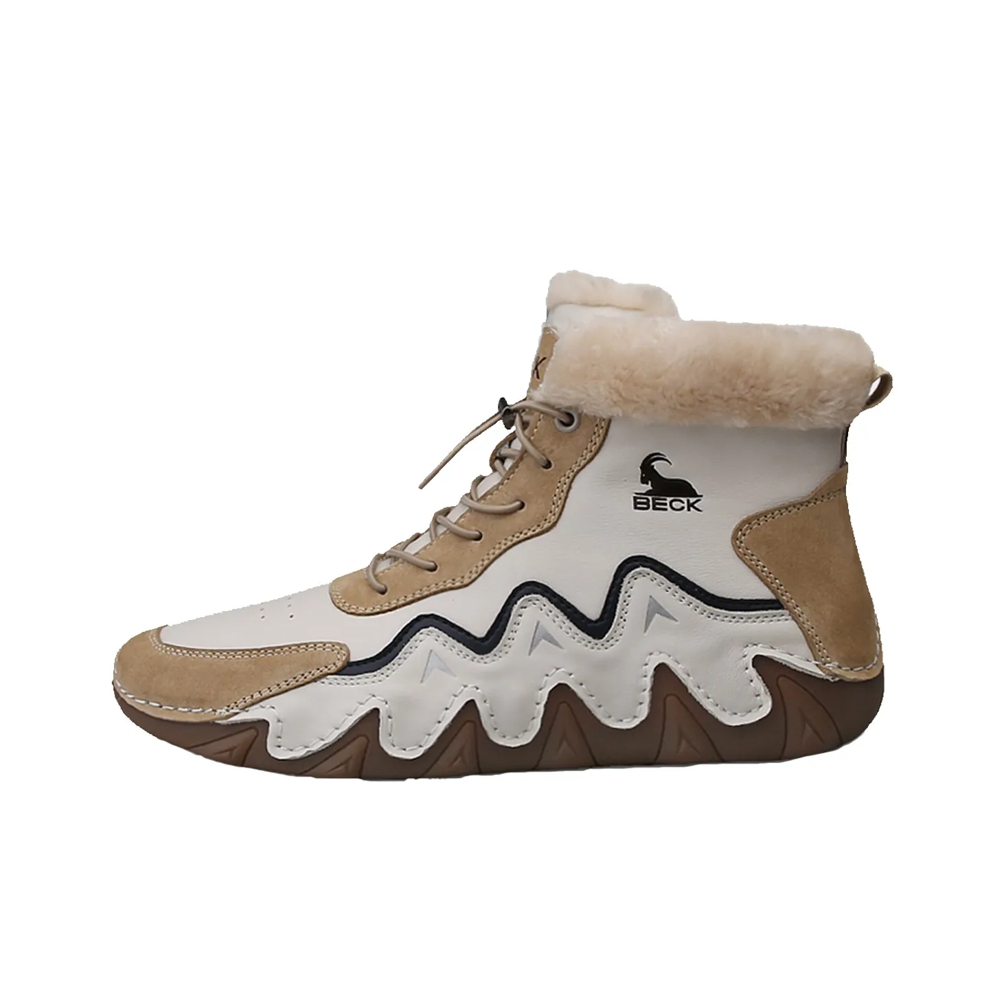 BECK Warm Water Resistant Wear Resistant Cushioning Slip Resistant 11cm Snow Boots Men's