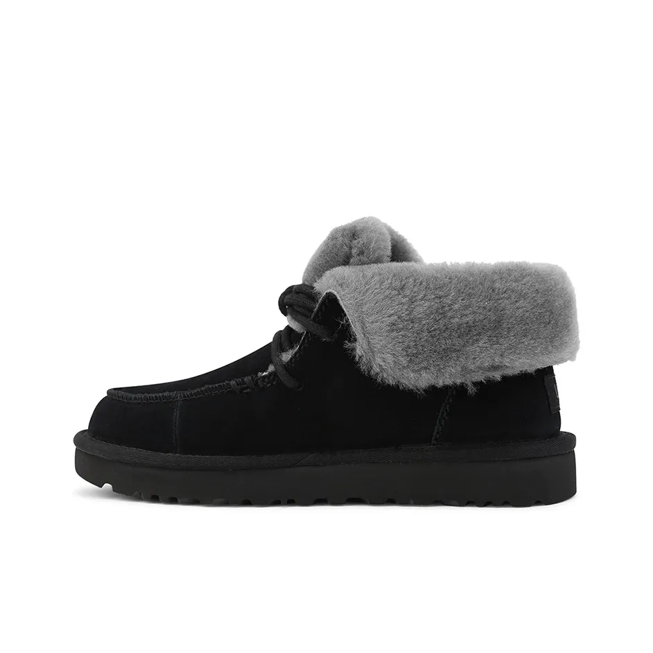 ugg buckle Diara Lacing Fleece Lined Black Women's