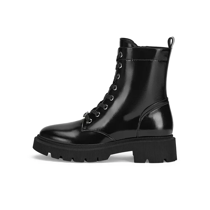 73Hours 1 Second Аутдор Короткий MID Голень Мартин Boot 4CM Женские Черный