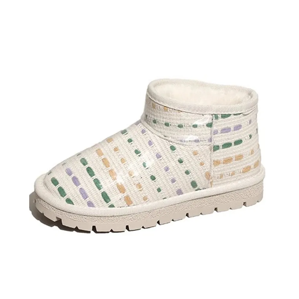 EEueeczs Thermal Short Snow Boots Women's