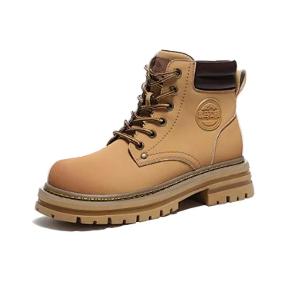 CAMEL Короткий Мартин Ботинок Женские Earth Желтый