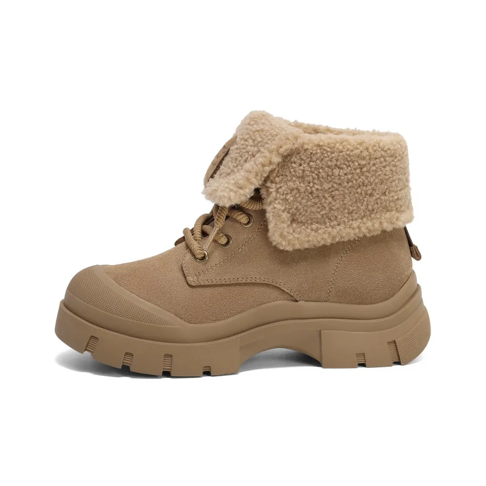 BELLE 9cm Martin Boot 4CM Women's Khaki