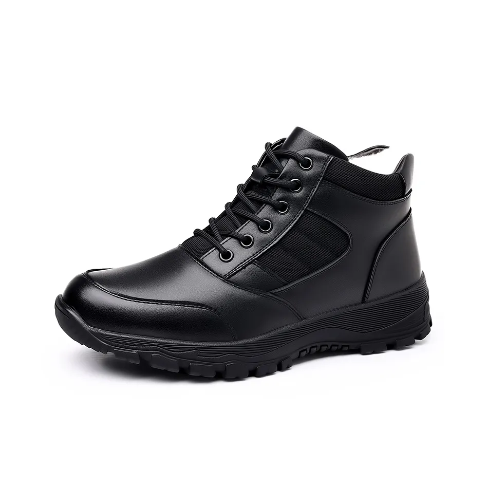 Captain Illy Warm Short Snow Boots Men's Black