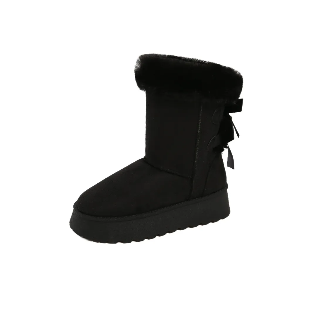 Bull Charm Durable Warm Short Snow Boots Women's