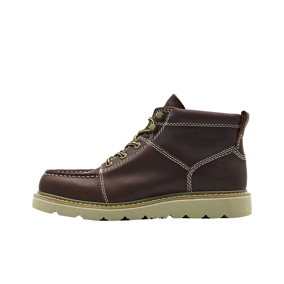 CAT Mid B4C Outdoor Boots Men's Dark Brown