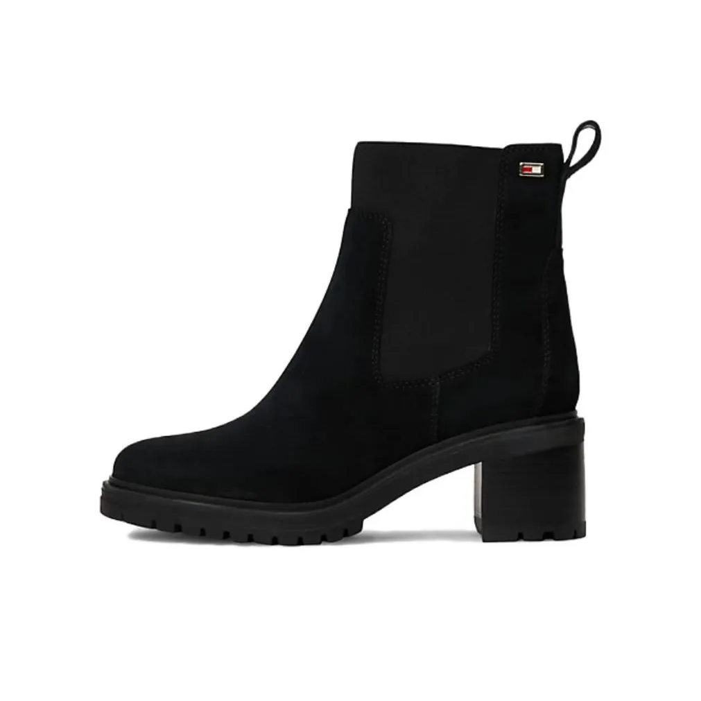 Tommy Hilfiger Short Chelsea Boots 6cm Women's Black