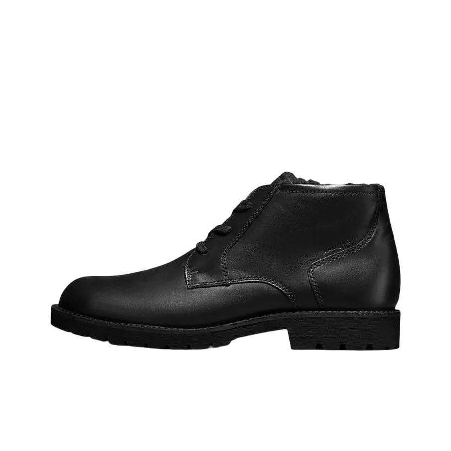 Ecco Justin Collection Ankle-Length Martin Boot Men's Black